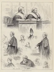 Schetsen in de Rechtbanken